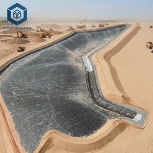 Géomembrane renforcée résistante aux produits chimiques, revêtement de bassin en HDPE à vendre pour la rétention d'eau - Product Image 3