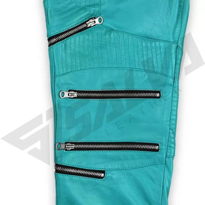 Pantalones de Cuero SALVA LEATHER, los Más Vendidos, Impermeables, Ligeros, de Invierno, a la Moda, al por Mayor, Personalizados, Estilo Vaquero, con Cierre - Product Image 5