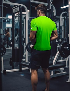 T-shirt de sport léger pour homme, vêtements de sport athlétiques OEM, t-shirt d'entraînement respirant pour homme, fournisseur de vêtements de sport, t-shirt de fitness pour homme - Product Image 5