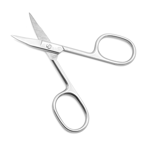 Ciseaux à cuticules personnalisés avec logo, prix de gros, ciseaux à ongles de beauté de haute qualité, en acier inoxydable courbé, durables - Product Image 1