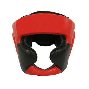Customizable High Quality Leather Laced Boxing Training Red Winning Head Guard Lace-Up Closure for Martial Arts Head Guard - Product Image 2