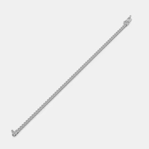 Sparkling Moissanite Diamond Bracelet High Quality 18K White Gold Non-Fade Hip Hop Jewelry <b>for</b> <b>Men</b> and Women - Product Image 2