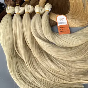 Vietnamese Wholesale Supplier Bone Straight Weft Hair Extensions Custom Color No Chemical Directly