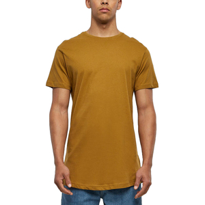 T-shirt homme à manches courtes, col rond, couleur unie, coupe classique, jersey en coton, style décontracté - Product Image 1