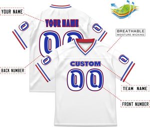 Fournisseur de maillots de football américain personnalisés, mélange de spandex, transfert thermique, respirant, nom du joueur personnalisé, vêtements OEM ODM Pro - Product Image 4