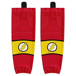 Chaussettes de hockey sur glace durables, légères, à séchage rapide, en tissu extensible, coutures renforcées, design personnalisable, logo, 100% polyester - Product Image 6