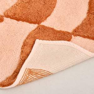 Tapis de bain tufté 100% coton – Tapis de salle de bain design doux, absorbant et antidérapant, tapis de bain en coton de luxe pour hôtel, vente en gros - Product Image 2