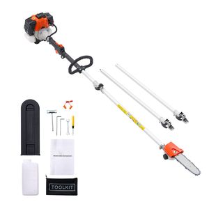 33CC 2 Stroke Gas-<b>Powered</b> Cordless Tree Trimmer 8-Inch Cutting Bar Gas Pole <b>Saw</b> with 30 Fl.oz Fuel Tank Features Chainsaw - Product Image 1