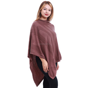 Poncho de Cachemira y Lana para Mujer, Extra Grande, Súper Suave y Cálido, Ligero, Duradero, Diseño de Espiga en Color Sólido para Invierno - Product Image 6