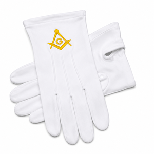 Conjunto de Regalia Masónica Premium Bordado a Mano para la Logia Azul, con Mandil, Collar y Guantes para el Oficial Sacerdote Superior, con Joyas - Product Image 5