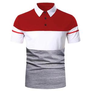 Men's Polo <b>Collar</b> <b>T</b>-<b>Shirt</b> Trend Slim-Fit Pullover 100% Cotton Men's Polo <b>T</b> <b>Shirts</b> - Product Image 3