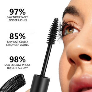 Mascara à base d'eau et d'huile, 2 types, allongeant, volumisant, imperméable, anti-bavures, longue tenue, noir, mascara pour cils, cosmétique - Product Image 3