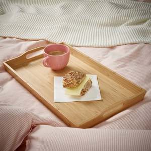 Plateau de service en bambou en gros, plateau en bois naturel fait main pour la maison, l'hôtellerie, la décoration de table, OEM ODM, fabrication sur mesure au Vietnam - Product Image 2