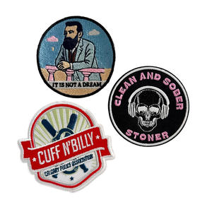 Custom Personalized Embroidery Patches Name Logo Text <b>Badges</b> <b>Iron</b> <b>On</b> Sew <b>On</b> for Clothing and Apparel - Product Image 4