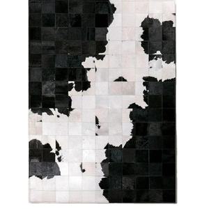 Tapis et ensembles antidérapants de luxe en cuir de vachette rayé avec patchwork personnalisé pour animaux de compagnie pour les espaces de vie et de prière modernes - Product Image 1