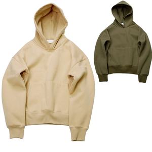 เสื้อฮู้ดผ้าฝ้ายแบบสวมหัวสามสีมีเชือกผูกคอตตอนเสื้อฮู้ดลำลอง - Product Image 6