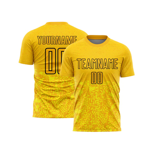 Quick Dry Breathable Comfort Soccer Jersey for Children Short Sleeve Team Jersey Custom Team Name Digital Print 100% Polyester - Product Image 2