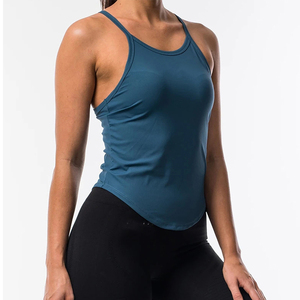 OEM Wholesale Custom Logo <b>Women's</b> Tank Tops Cotton Spandex Knitted Solid Gym Fitness <b>Singlet</b> Casual Design - Product Image 2
