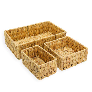 Eco-friendly <b>storage</b> container <b>basket</b> from water hyacinth handcrafted <b>baskets</b> household accessories - Product Image 1