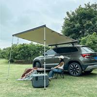 Auvent rétractable pour toit de voiture Awnlux Outdoor 4x4 avec bande lumineuse LED, auvent latéral pour voiture