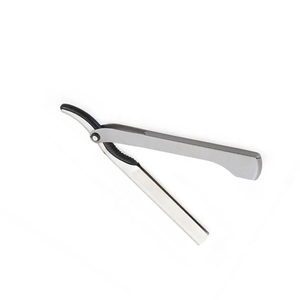Disposable Straight <b>Razor</b> Stainless Steel <b>Blade</b> Plastic Handle <b>Single</b> <b>Blade</b> Manual Shaving <b>Razor</b> for Barber Shop Use Male - Product Image 1