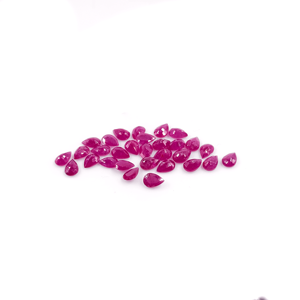 Rubis naturels de Bangkok, formes poire calibrées 4x6mm, pierres précieuses de rubis naturelles facettées en vrac pour la fabrication de bijoux, prêtes à l'emploi - Product Image 6