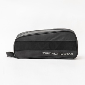 Black shoe bag simple storage bag sports shoe bag practical outdoor bag - Product Image 1