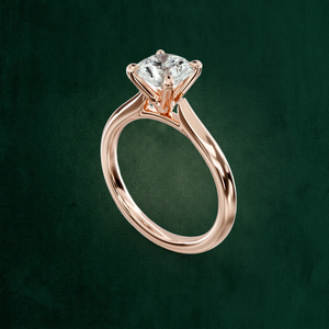 Anillo Grande de Oro Sólido de 18K con Corte Brillante Redondo, Diseño Summit Signature de 4ct, Engaste de Garras, Regalo de Aniversario, Personalizado OEM B2B - Product Image 6