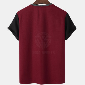Solid Color 100% Cotton T-Shirt For Men Comfortable Plus Size Loose Fit Men Clothing Casual Wear Printed Low Price T-Shirt - Product Image 2