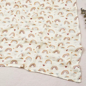 Couverture en coton respirant pour nouveau-né, confortable toute l'année, en mousseline, pour bébé - Product Image 6