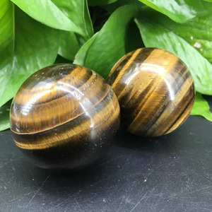 Esfera de Ojo de Tigre, Bola de Piedra Pulida con Patrón de Rayas, Globo de Cristal Natural, Decoración Coleccionable, Feng Shui - Product Image 3