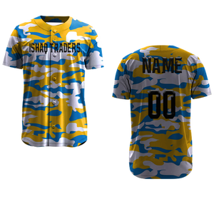 Camiseta de Béisbol Personalizada para Hombre, Adulto, Poliéster, Impresión por Sublimación, Uniforme Transpirable con Diseño de Periódico - Product Image 2