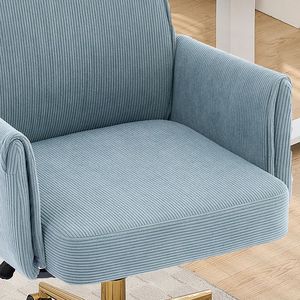 Sedia da Ufficio Ergonomica con Schienale Medio e Tessuto a Righe per Lavoro e Studio - Product Image 3
