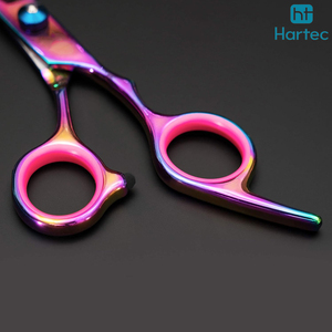 Ciseaux de coiffure 2026 en verre trempé, finition or et paillettes violettes, pour salon de coiffure et fournitures de coiffage - Product Image 3