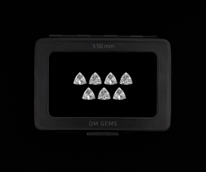 Diamant de laboratoire taille trillion 3,5 mm, qualité supérieure, couleur EF, pureté VVS, pierre lâche, fournisseur de diamants CVD cultivés en laboratoire pour la fabrication de bijoux - Product Image 1