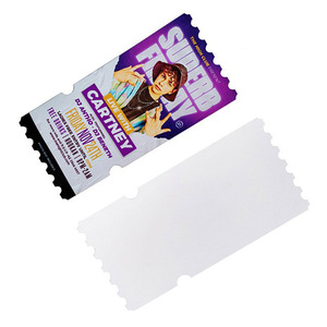 Billets <span class=keywords><strong>de</strong></span> <span class=keywords><strong>concert</strong></span> vierges en plastique PET durable <span class=keywords><strong>de</strong></span> 0,35 mm, les plus vendus, pour sublimation par presse à chaud avec impression UV/par transfert thermique - Product Image 1