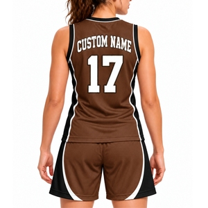 Uniforme de Baloncesto Personalizado con Nombre y Número, Transpirable, sin Mangas, Cuello en V, Conjunto de Uniforme de Equipo - Product Image 2