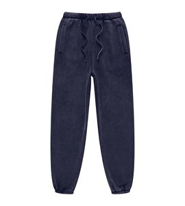 Comfortable Midweight Casual <b>Trouser</b> <b>for</b> <b>Men</b> Acid Wash <b>Wide</b> <b>Leg</b> Streetwear Running Pants 100% Cotton - Product Image 1