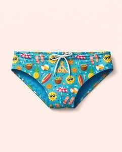 Shorts de bain pour hommes de qualité supérieure, taille haute, logo personnalisé sur le devant, uni, simple, réversible, respirant, en spandex/polyester, 1 OEM - Product Image 2