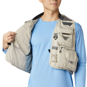 <span class=keywords><strong>Gilet</strong></span> Tattico <span class=keywords><strong>Beige</strong></span> da <span class=keywords><strong>Uomo</strong></span> con Tasche Multiple, Traspirante, per Attività all'Aperto, Stile Casual Estivo - Product Image 4