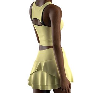 Vestido de Tenis Personalizado para Mujer, Vestido Deportivo sin Costuras, Falda de Tenis Atlética para Correr y Hacer Ejercicio, Ropa Deportiva de Secado Rápido, Marca Privada OEM - Product Image 5