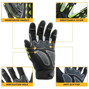 Protective Leather Winter <b>Warm</b> Waterproof Non-Slip UV Protection Unisex Outdoor Construction <b>Working</b> Safety <b>Gloves</b> Full Finger - Product Image 3