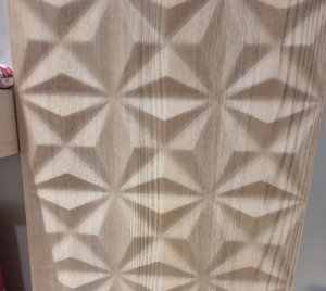 แผ่นผนังไม้แกะสลักด้วยเครื่อง CNC แบบ 3 มิติ - Product Image 1