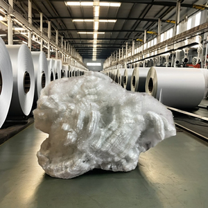 Directo de Fábrica, VIKOHASAN, Certificado GRS, OEKO-TEX, 100% Poliéster Reciclado, 15D H, Blanco Brillante, Retardante de Llama, Fibras Huecas 3D - Product Image 1