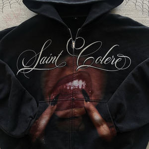 เสื้อฮู้ดซิปหน้าเต็มตัว มีสไตล์ ใส่สบาย ทรงโอเวอร์ไซส์ เหมาะสำหรับผู้ชาย ผู้หญิง วัยรุ่น และวัยหนุ่มสาว - Product Image 6