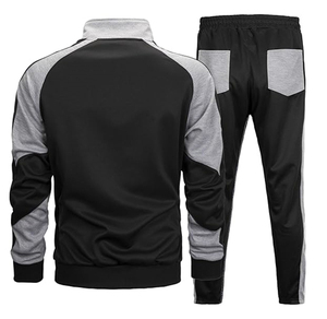 White Hooded Winter Sport Set Breathable Knitted <b>Polyester</b> <b>Tracksuit</b> Solid Color Sporty Style Windbreaker Men's - Product Image 5