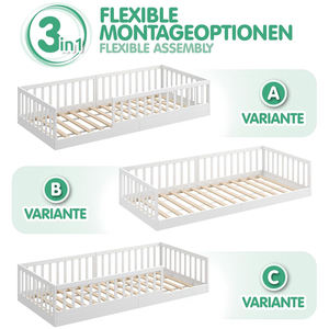 Marco de cama de suelo de madera de alta calidad para muebles de dormitorio de seguridad para niños con cama de suelo para niños pequeños - Product Image 3