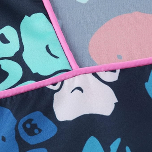 Colorful Animal Paw Print Veterinary Scrub Top Breathable Healthcare Uniform for Vet Techs & Pet Groomers Hospital <b>Nurse</b> Work - Product Image 3