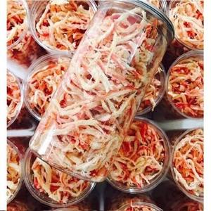 Produit phare : Snack de calmar râpé vapeur à la noix de coco, bandes de calmar séché moelleux, prêt à consommer, prix de gros, fabriqué au Vietnam - Product Image 2