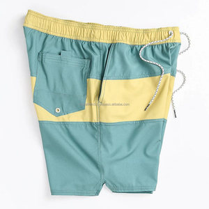Pantalones cortos de cintura elástica personalizados OEM para hombre, bañadores informales con patrón sólido, ropa de playa al por mayor - Product Image 3
